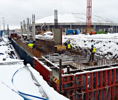 Winter construction work - Mosty Łódź S.A.