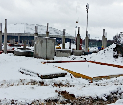 Bauarbeiten im Winter - Mosty Łódź S.A.