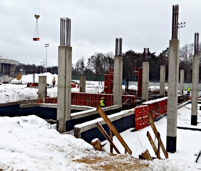 Winter construction work - Mosty Łódź S.A.