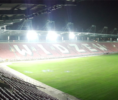 Zustand der Arbeiten am städtischen Stadion in Łódź - Mosty Łódź S.A.