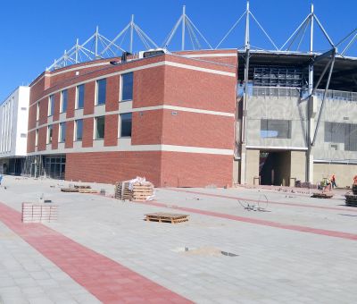 Zustand der Arbeiten am städtischen Stadion in Łódź - Mosty Łódź S.A.