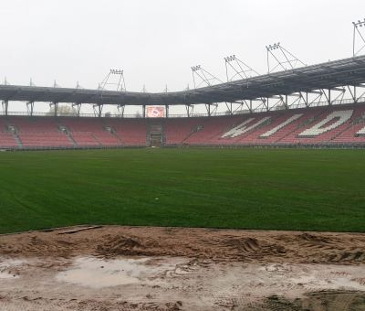 Zustand der Arbeiten am städtischen Stadion in Łódź - Mosty Łódź S.A.