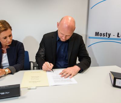 The contract is signed, the work has started! - Mosty Łódź S.A.