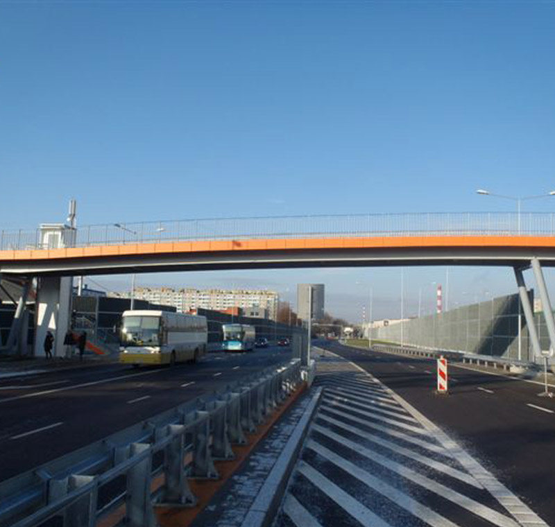 Technische Bauwerke über der Schnellstraße 74 - Mosty Łódź S.A.