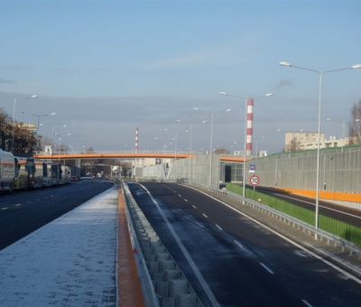 Technische Bauwerke über der Schnellstraße 74 - Mosty Łódź S.A.